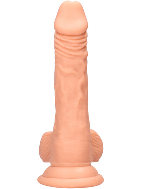 RealRock Skin: Realistic Dildo with Balls, 19 cm, ljus