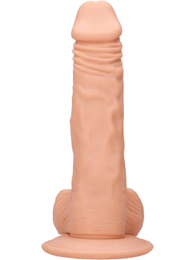 RealRock Skin: Realistic Dildo With Balls, 22 cm, ljus