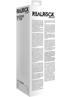 RealRock Skin: Realistic Dildo, 27 cm, svart