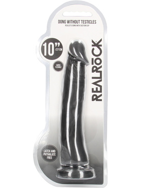 RealRock Skin: Realistic Dildo, 27 cm, svart