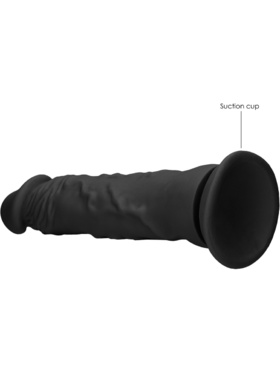 RealRock Skin: Realistic Dildo, 27 cm, svart