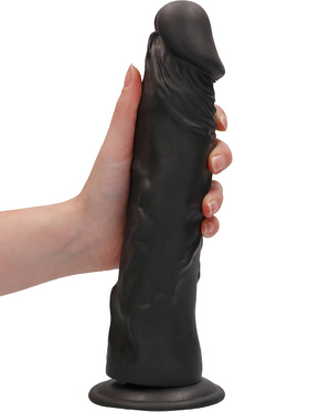 RealRock Skin: Realistic Dildo, 27 cm, svart