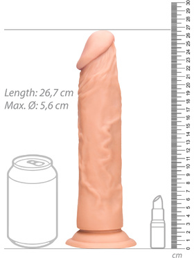 RealRock Skin: Realistic Dildo, 27 cm, ljus