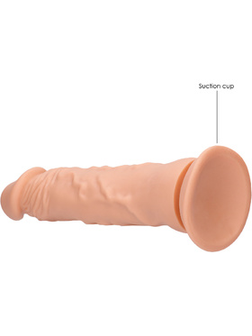 RealRock Skin: Realistic Dildo, 27 cm, ljus