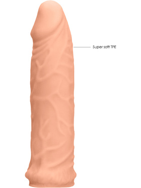 RealRock Skin: Penis Extender, 17 cm, ljus