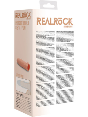 RealRock Skin: Penis Extender, 17 cm, hudfärgad