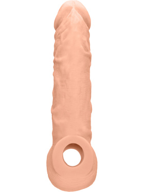 RealRock Skin: Penis Extender with Rings, 21 cm, ljus