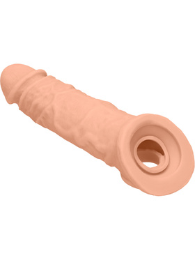 RealRock Skin: Penis Extender with Rings, 21 cm, ljus