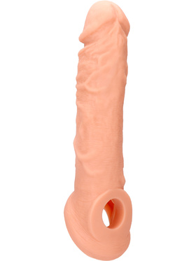 RealRock Skin: Penis Extender with Rings, 21 cm, ljus