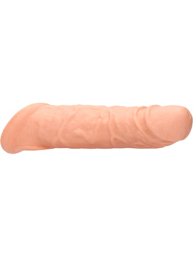 RealRock Skin: Penis Extender with Rings, 21 cm, ljus