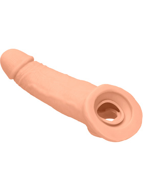 RealRock Skin: Penis Extender with Rings, 22 cm, ljus