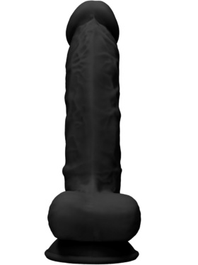 RealRock Ultra: Silicone Dildo / Dual Density, 18 cm, svart