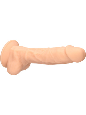 RealRock Ultra: Silicone Dildo / Dual Density, 18 cm, hudfärgad