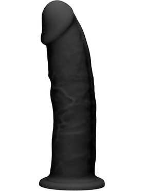 RealRock Ultra: Silicone Dildo / Dual Density, 15 cm, svart