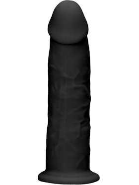 RealRock Ultra: Silicone Dildo / Dual Density, 15 cm, svart