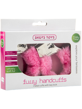 Shots Toys: Furry Handcuffs, rosa