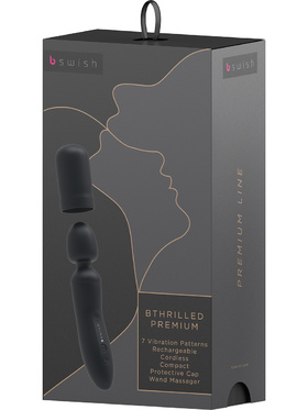 B Swish: Bthrilled Premium, Wand Massager, svart