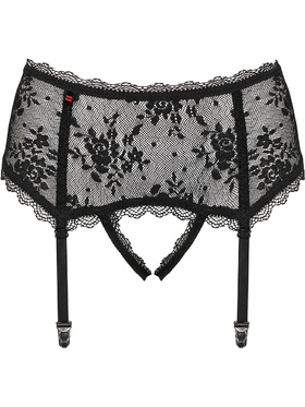 Obsessive: Behindy, Crotchless Garter Belt, svart