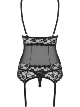 Obsessive: Letica, Corset & Thong, svart