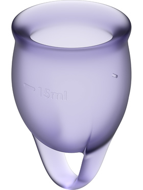 Satisfyer: Feel Confident, Menstrual Cups, 2-pack, lila