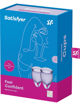 Satisfyer: Feel Confident, Menstrual Cups, 2-pack, lila