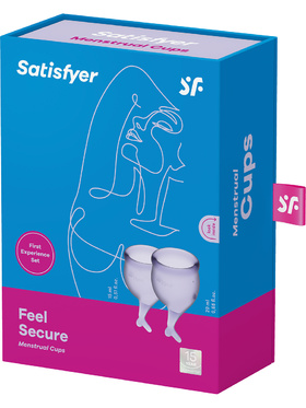 Satisfyer: Feel Secure, Menstrual Cups, 2-pack, lila