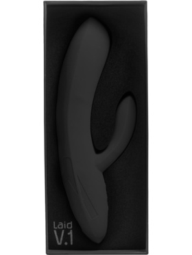 Laid: V.1 Silicone Rabbit Vibrator, svart