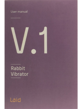 Laid: V.1 Silicone Rabbit Vibrator, svart