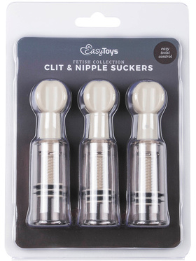 EasyToys: Nipple & Clit Suckers, Tripple Sucker Set