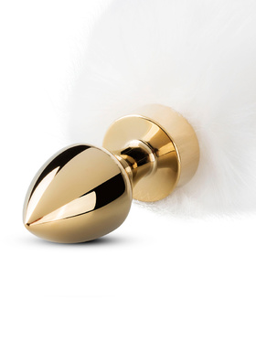 EasyToys: Fox Tail Plug No. 13, guld/vit