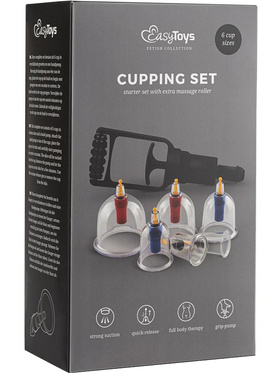 EasyToys: Cupping Set, Starter Set with Extra Massage Roller
