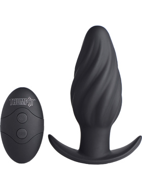 XR Brands: Thump It, 7x Swirled Thumping Anal Plug