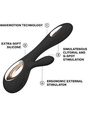 LELO: Soraya Wave, Dual-Action Massager, svart