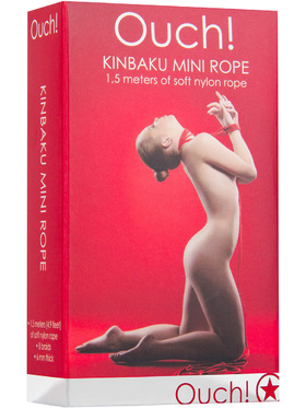 Ouch!: Kinbaku Mini Rope 1.5m, röd