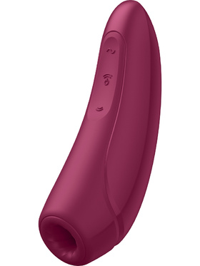 Satisfyer Connect: Curvy 1+, Air Pulse Stimulator + Vibration, röd