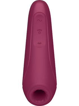 Satisfyer Connect: Curvy 1+, Air Pulse Stimulator + Vibration, röd