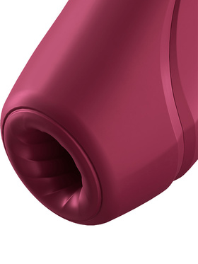 Satisfyer Connect: Curvy 1+, Air Pulse Stimulator + Vibration, röd