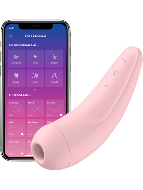 Satisfyer Connect: Curvy 2+, Air Pulse Stimulator + Vibration, rosa