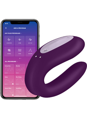 Satisfyer Connect: Double Joy, Partner Vibrator, lila