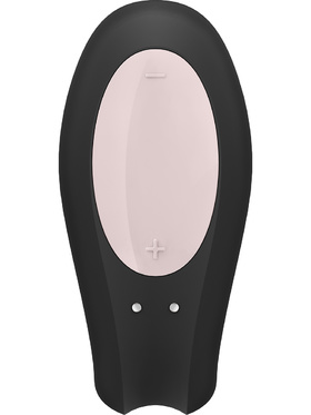 Satisfyer Connect: Double Joy, Partner Vibrator, svart