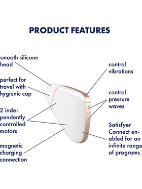 Satisfyer Connect: Love Triangle, Air Pulse + Vibration, vit