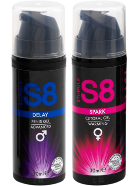 Stimul8: S8 Together Pleasure Kit, Spark + Delay, 2 x 30 ml