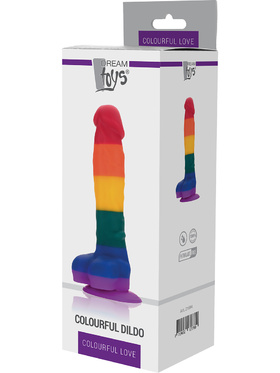 Dream Toys: Colourful Love, Colourful Dildo, 21 cm
