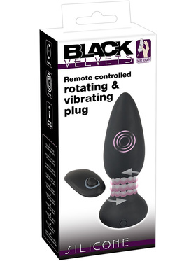 Black Velvets: Remote Controlled Rotating & Vibrating Plug
