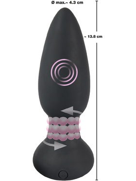 Black Velvets: Remote Controlled Rotating & Vibrating Plug