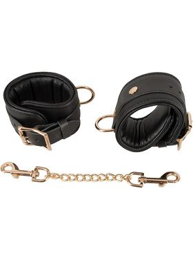 ZADO: Wild Thing, Leather Handcuffs, svart