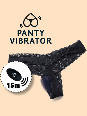 Feelztoys: Remote Controlled Panty Vibrator, svart