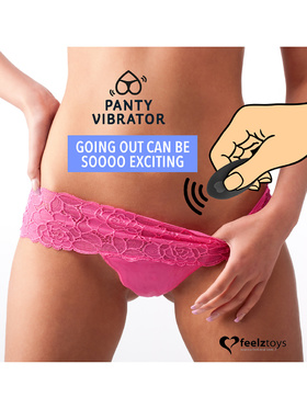 Feelztoys: Remote Controlled Panty Vibrator, svart