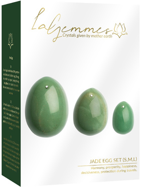 La Gemmes: Yoni Egg Set, Jade (S-M-L)