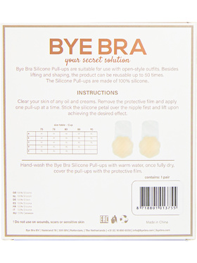 Bye Bra: Silicone Pull-Ups, Nude, M